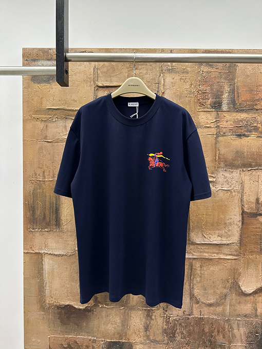 バーバリーコピー 馬術ロゴプリント半袖Tシャツ