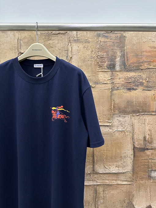 バーバリーコピー 馬術ロゴプリント半袖Tシャツ