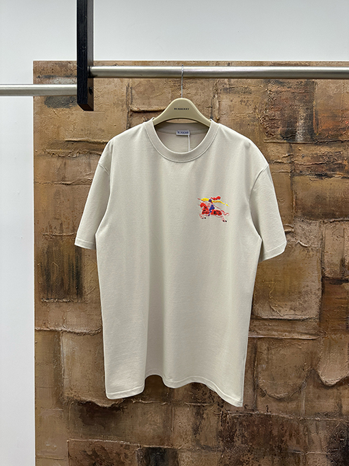 バーバリーコピー 馬術ロゴプリント半袖Tシャツ