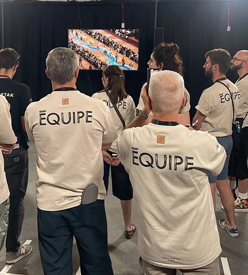 ルイヴィトン ショースタッフ半袖Tシャツ