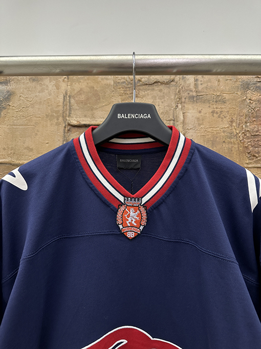 バレンシアガスーパーコピー Balenciaga アメリカンフットボール半袖Tシャツ