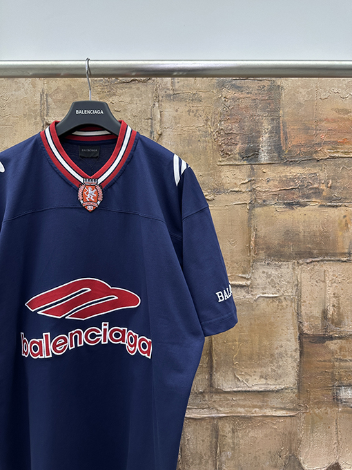 バレンシアガスーパーコピー Balenciaga アメリカンフットボール半袖Tシャツ