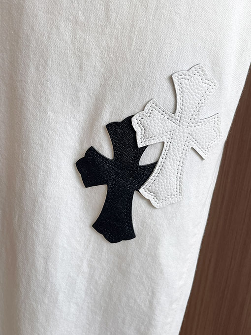 クロムハーツ 新しいパッチワークウォッシュデニムジーンズ