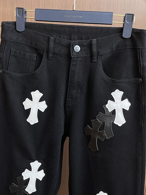 クロムハーツ パッチワークウォッシュジーンズ