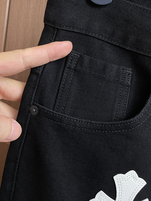 クロムハーツ パッチワークウォッシュジーンズ