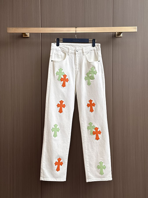 クロムハーツスーパーコピー クラシックパッチワークウォッシュジーンズ