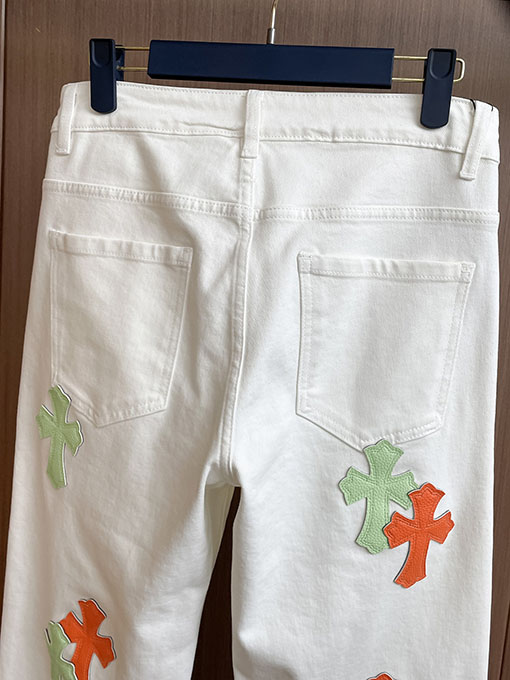 クロムハーツスーパーコピー クラシックパッチワークウォッシュジーンズ