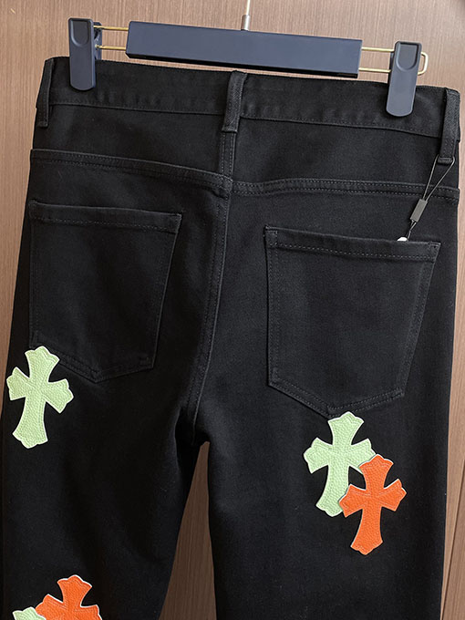 クロムハーツスーパーコピー クラシックパッチワークウォッシュジーンズ