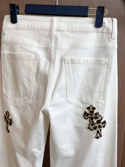 クロムハーツ 秋冬コレクション アップリケショーケース ウォッシュドデニムジーンズ