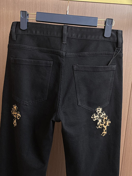 クロムハーツ 秋冬コレクション アップリケショーケース ウォッシュドデニムジーンズ