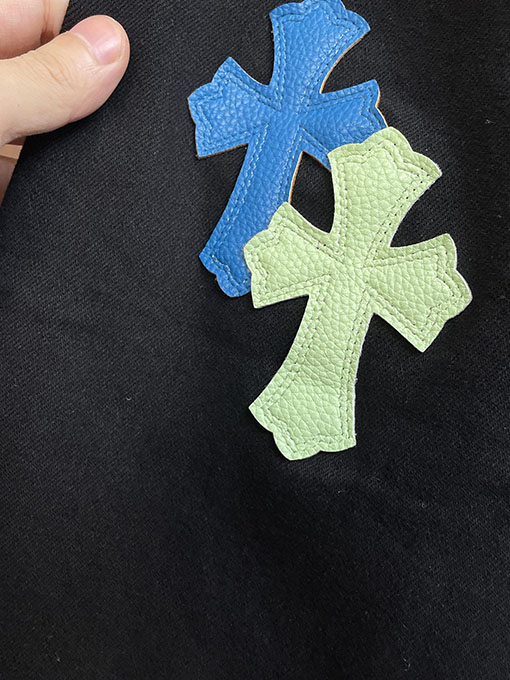 クロムハーツ ズボンの後ろパッチワークウォッシュジーンズ