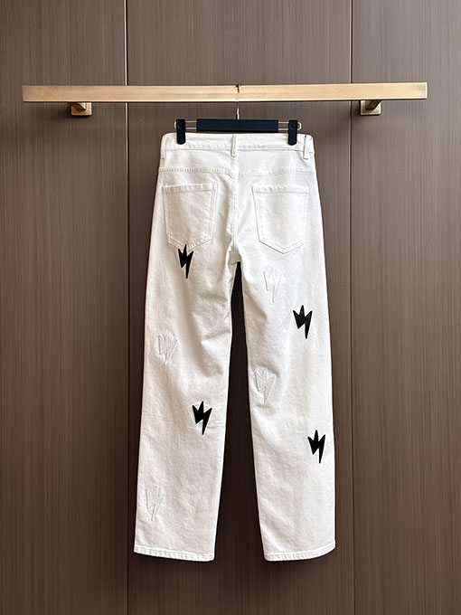 クロムハーツ 新しいヘビーウェイトパッチワークウォッシュデニムジーンズ