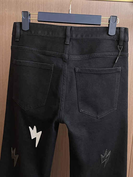 クロムハーツ 新しいヘビーウェイトパッチワークウォッシュデニムジーンズ