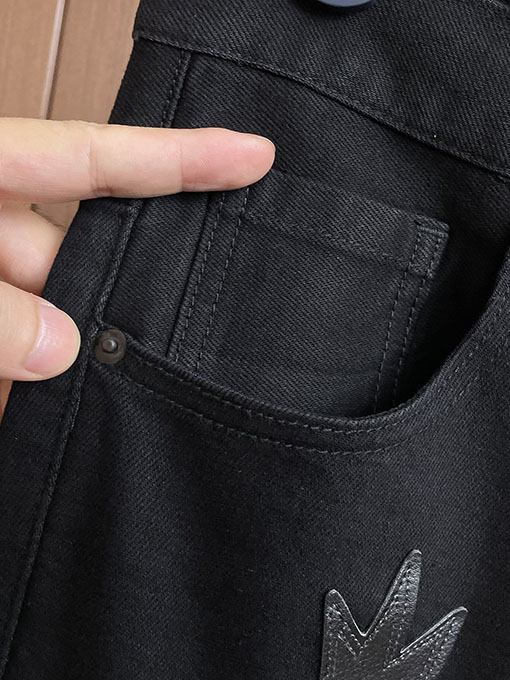 クロムハーツ 新しいヘビーウェイトパッチワークウォッシュデニムジーンズ