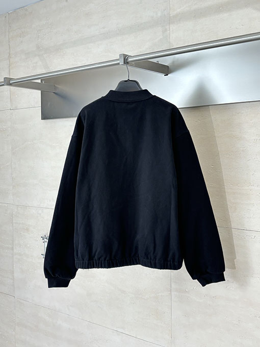 セリーヌ コットン製凱旋門刺繍りベースボールジャケット