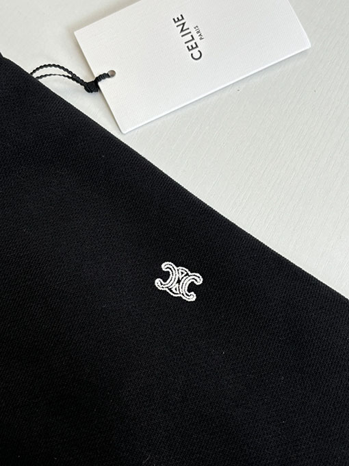 セリーヌ コットン製凱旋門刺繍りベースボールジャケット