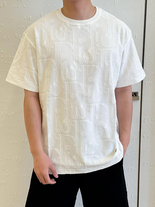 ディオール Oblique ジャカードクルーネック半袖Tシャツ