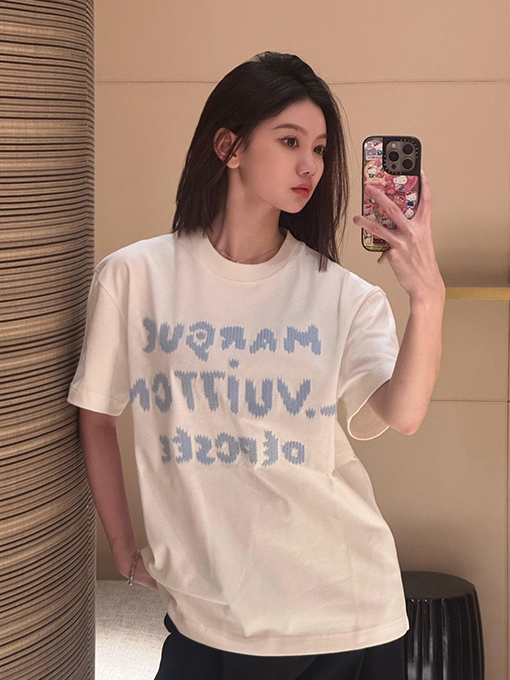 ルイヴィトン レタードフローラル半袖Tシャツ