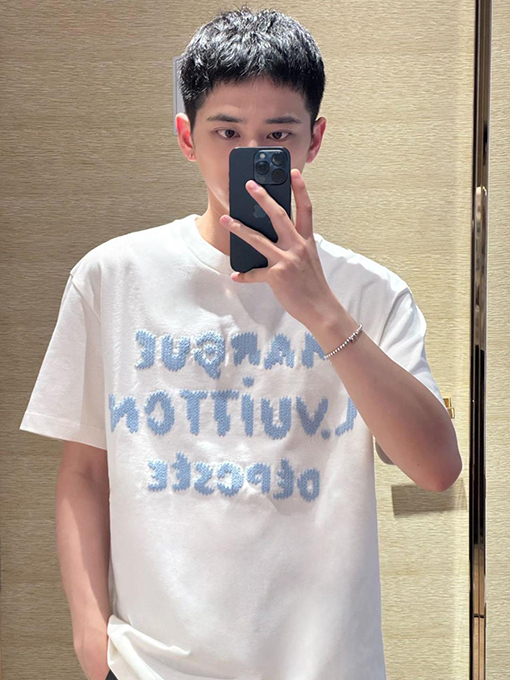 ルイヴィトン レタードフローラル半袖Tシャツ