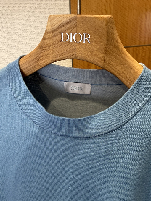 ディオール ヘイズブルー ニット 半袖Tシャツ