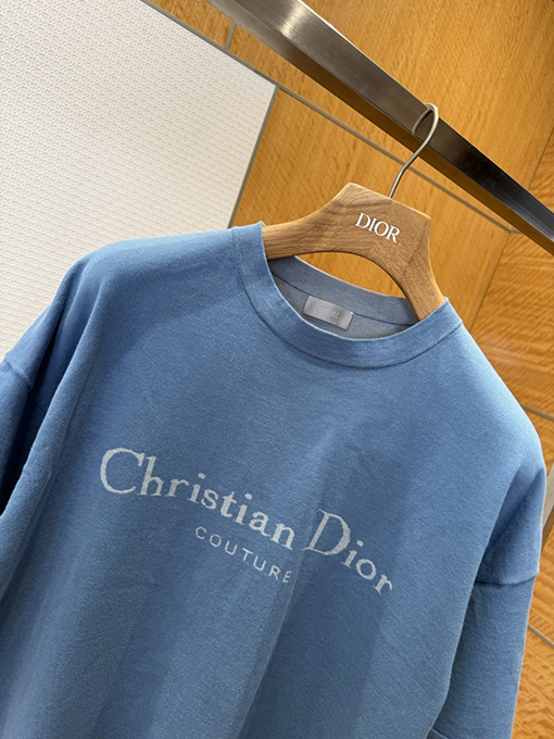 ディオール ヘイズブルー ニット 半袖Tシャツ