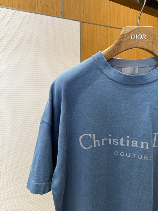 ディオール ヘイズブルー ニット 半袖Tシャツ