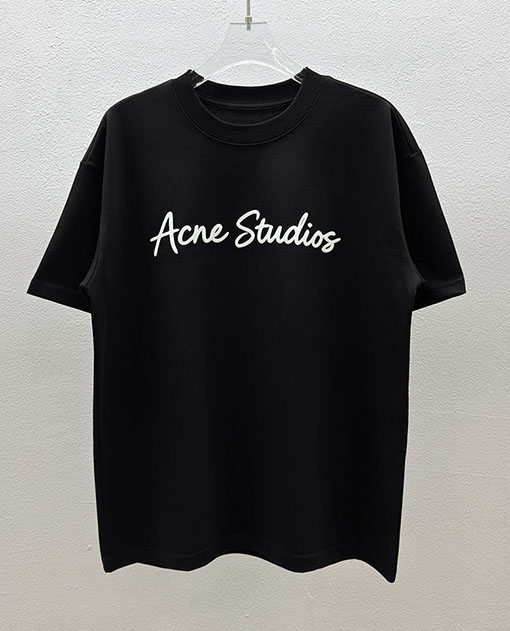 アクネストゥディオズコピー Acne Studios クラシックレターフォームプリント半袖Tシャツ