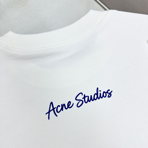 アクネストゥディオズコピー Acne Studios クラシックレターフォームプリント半袖Tシャツ