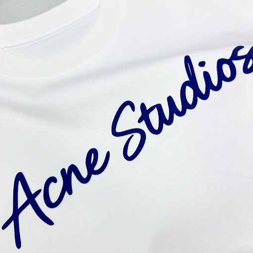 アクネストゥディオズコピー Acne Studios クラシックレターフォームプリント半袖Tシャツ