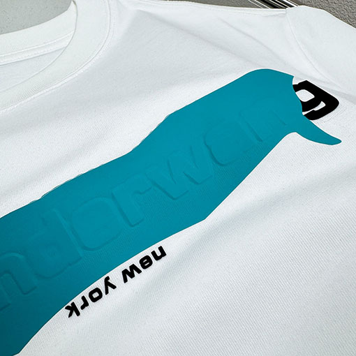 アレキサンダーワン Alexander Wang 新しいロゴ厚のプリントトップス半袖Tシャツ