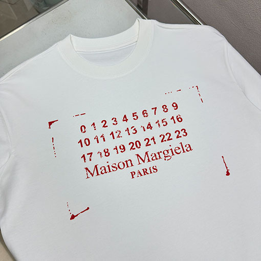 マルタンマルジェラコピー Maison Margiela MM6 新しいレタープリントTシャツ