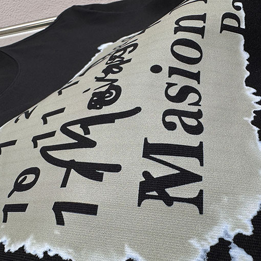 マルタンマルジェラ Maison Margiela MM 新モデルデジタルダイレクトプリントクルーネック半袖Tシャツ