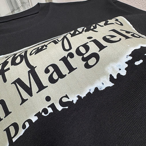 マルタンマルジェラ Maison Margiela MM 新モデルデジタルダイレクトプリントクルーネック半袖Tシャツ