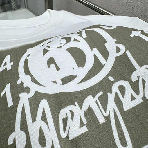 マルタンマルジェラ Maison Margiela MM 新モデルデジタルダイレクトプリントクルーネック半袖Tシャツ