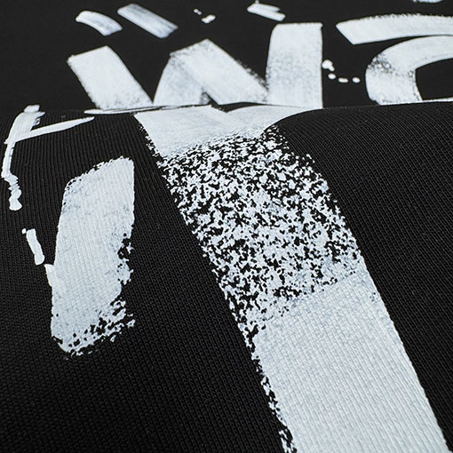 アレキサンダーワン Alexander Wang フロントとバックにデジタルダイレクトインジェクションレタリングプリントをした半袖Tシャツ