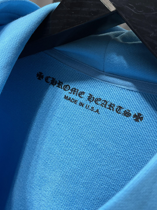 クロムハーツコピー 限定ブルーグラフィティ刺繍マウスパーカー