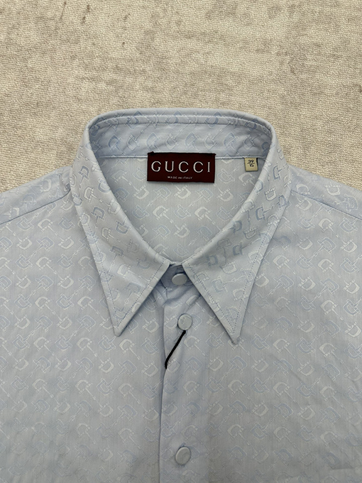 グッチ 新作オールオーバープリント無地長袖シャツ