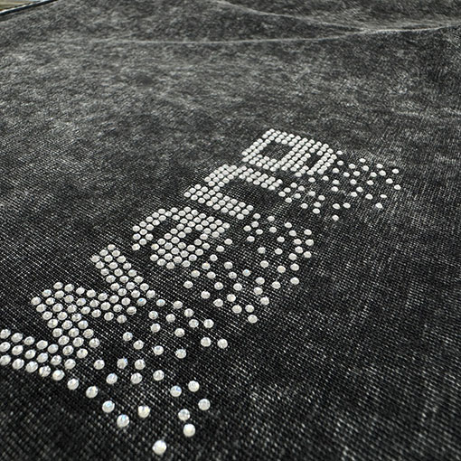 アレキサンダーワン Alexander Wang クラシックレターフェイクオーストリアダイヤモンド半袖Tシャツ