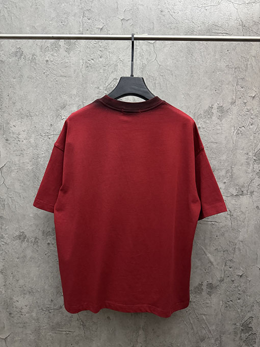 クロムハーツ 新作アメリカンスタイルのウォッシュアップリケラインストーン半袖Tシャツ