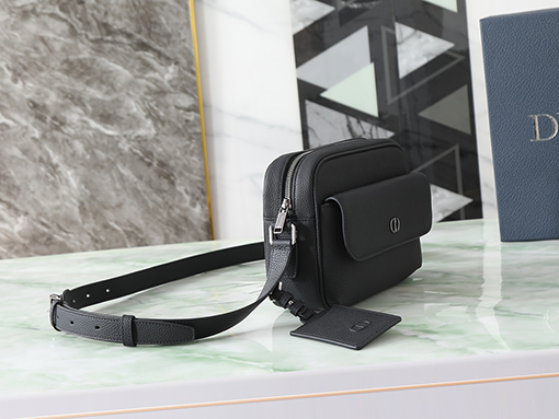 ディオール CD Icon ジッパー付きメッセンジャーバッグ