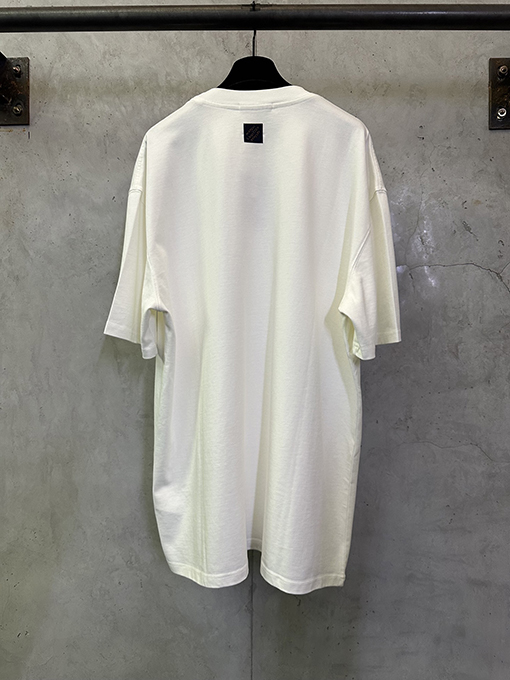 ルイヴィトン ミラーロゴ フロックプリント ヘビーウェイト 半袖Tシャツ