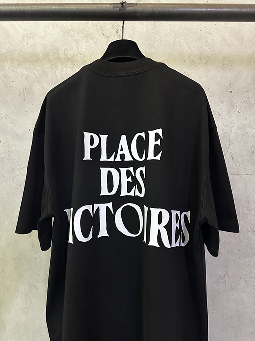 アミ ハートプリントのヘビーウェイト半袖Tシャツ