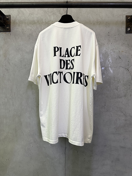 アミ ハートプリントのヘビーウェイト半袖Tシャツ