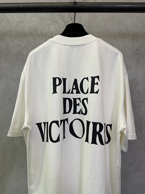 アミ ハートプリントのヘビーウェイト半袖Tシャツ