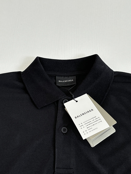 バレンシアガ Balenciaga Political Campaign ロゴボタン半袖ポロシャツ