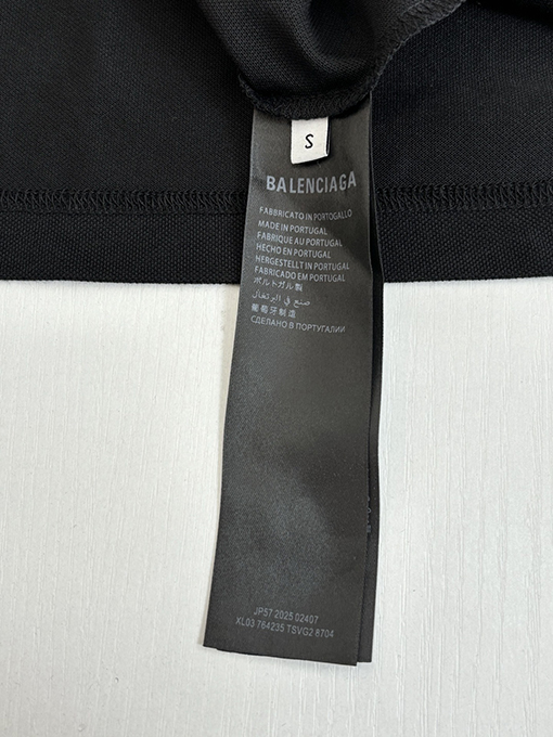 バレンシアガ Balenciaga Political Campaign ロゴボタン半袖ポロシャツ