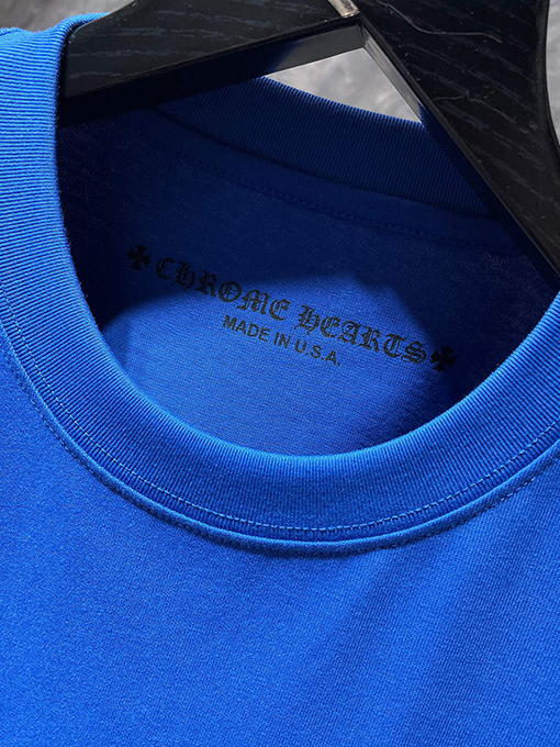 クロムハーツ ドーパミンブルーピンクローラー半袖Tシャツ