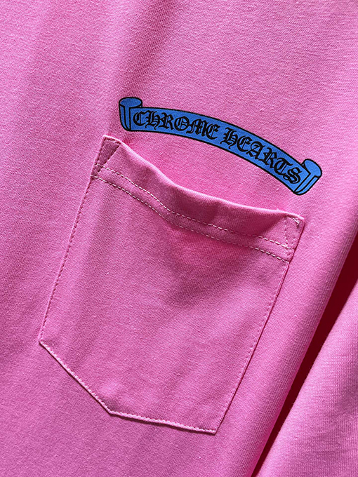 クロムハーツ ドーパミンブルーピンクローラー半袖Tシャツ