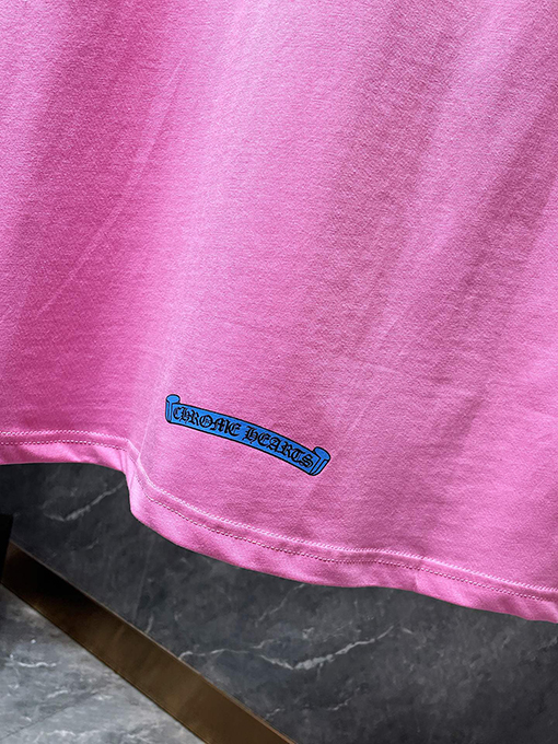 クロムハーツ ドーパミンブルーピンクローラー半袖Tシャツ