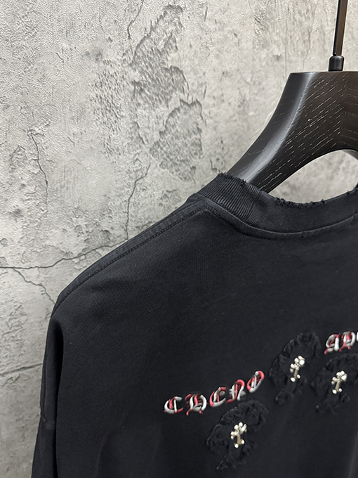 クロムハーツコピー Brunello Cucinelli ロゴプリント半袖Tシャツ